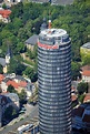 Jena von oben - Intershop Tower in Jena im Bundesland Thüringen