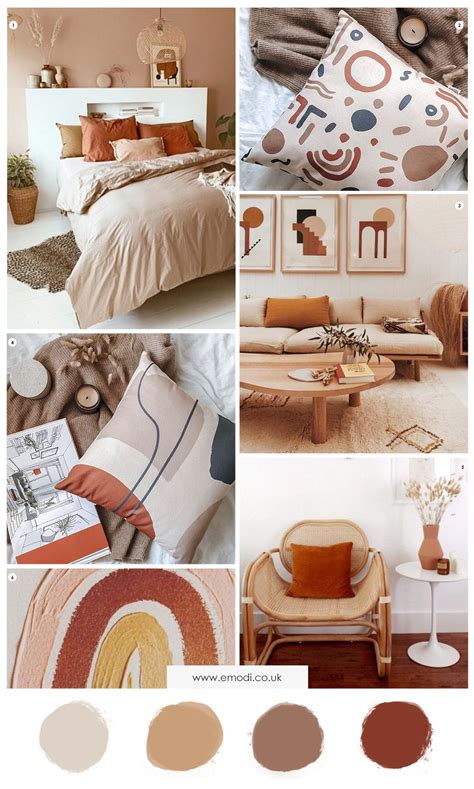 2020 Trend Burnt Orange And Brown Room Ideas Bedroom Living Room