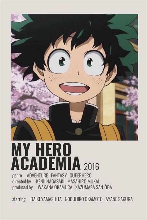 My Hero Academia Poster By Cindy Posters De Filmes Minimalistas