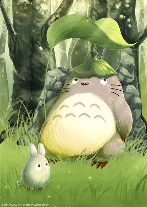 Totoro Relaxing Artist Unknown Hayao Miyazaki Art Manga Manga Anime