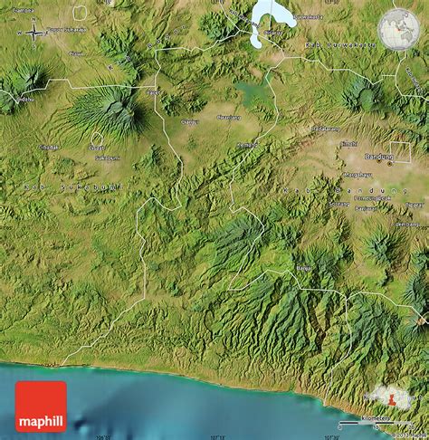 Satellite Map Of Kab Cianjur