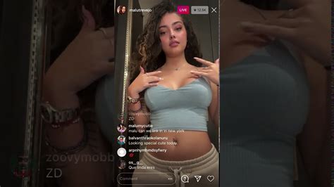 Malu Trevejo Shows Off New Boobs On Instagram Live YouTube