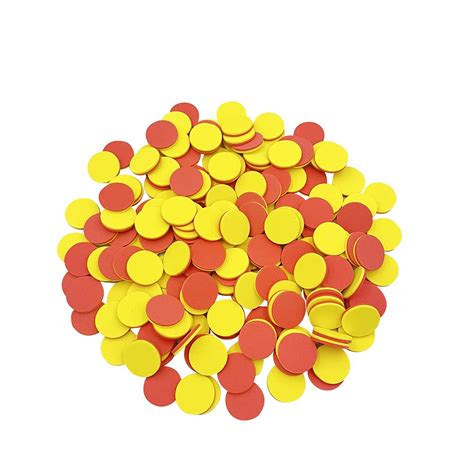 Buy Seetooogames 1 Inch Two Color Counters Redyellow Educational