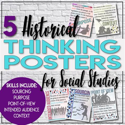 Historical Thinking Skills Posters Ruthievanamburg