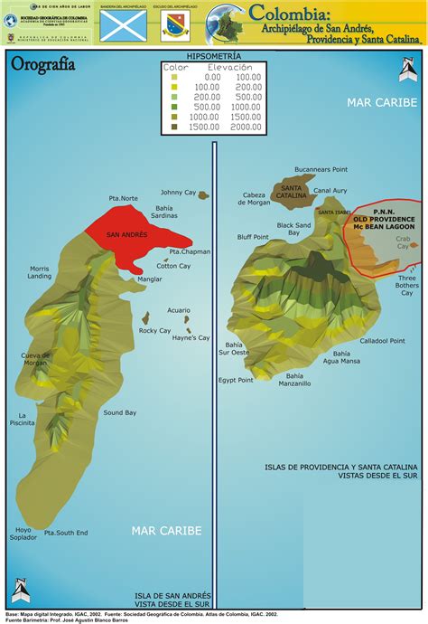 Mapa San Andres Colombia