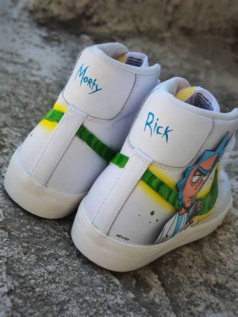Rick And Morty Custom Shoes Hand Painted Sneakersrick Etsy