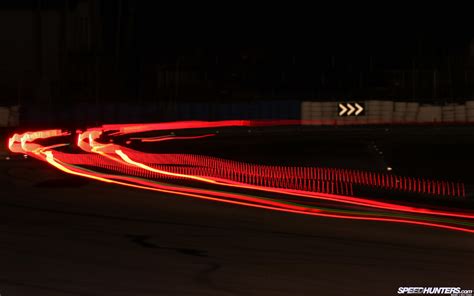 Wallpaper Night Car Red Long Exposure Neon Sign Light Trails