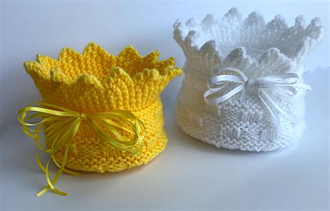 Ravelry Princess Baskets Pattern By Frugal Knitting Haus