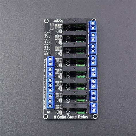 V A Channel Ssr Solid State Relay Module With Fuse