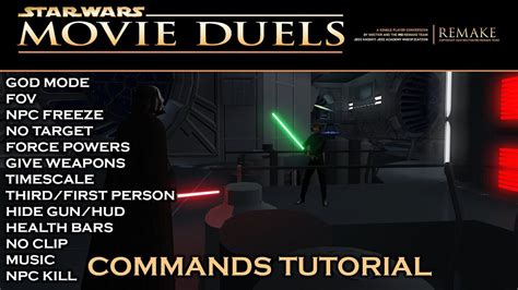 Movie Duels Jedi Academy Commands Tutorial Youtube