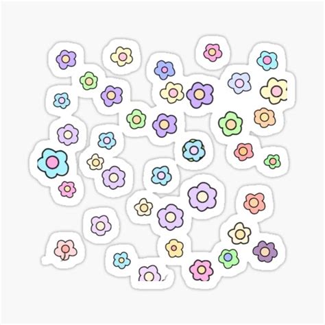 Indie Flowers Sticker By Lauscb Redbubble