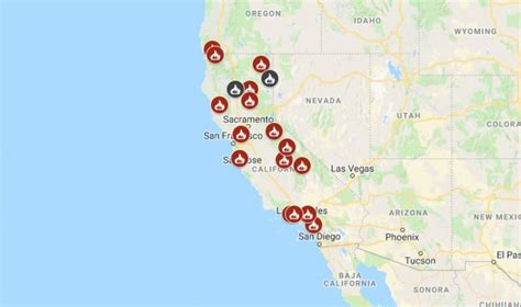 Map See Where Wildfires Are Burning In California Nbc Southern Riverside California Fire