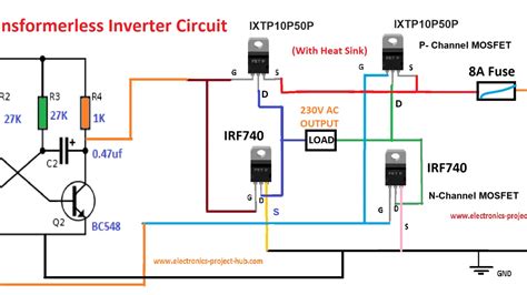 Free Inverter Circuit Diagram 1000w