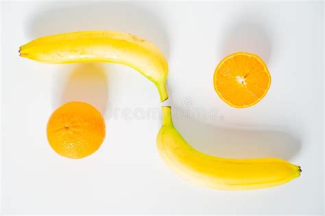 Two Bananas And Two Oranges Stock Photo Image Of Chop Healthy 172132212