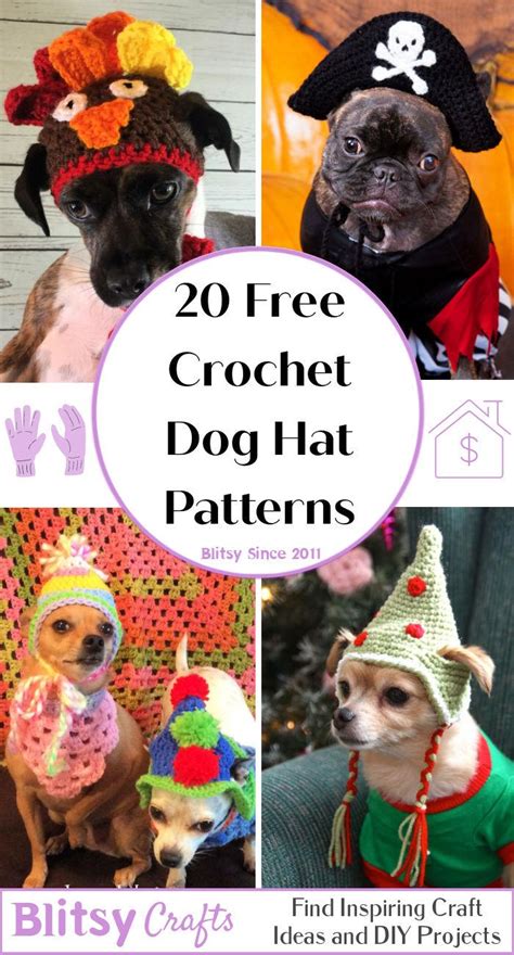 20 Free Crochet Dog Hat Patterns Detailed Pattern Blitsy
