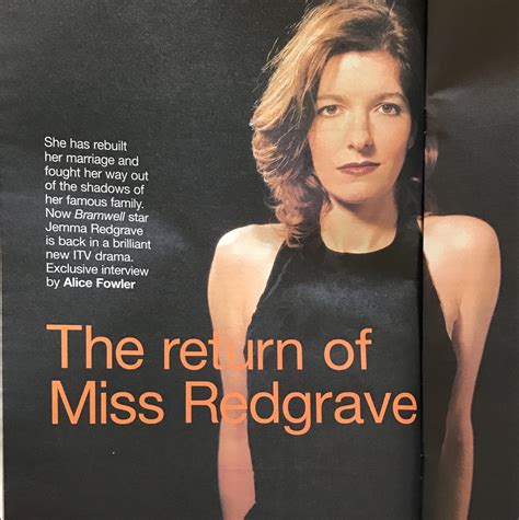 Sunday Read The Return Of Miss Redgrave Jemma Redgrave News