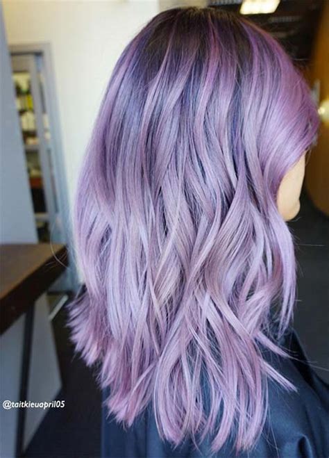 Pastel hair dyes such as lilac will only really take to super blonde. 50 Lovely Purple & Lavender Hair Colors - Purple Hair ...