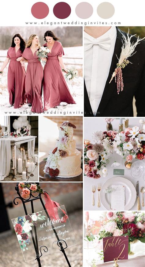 10 Best Winter Wedding Color Palettes For 2022 And 2023