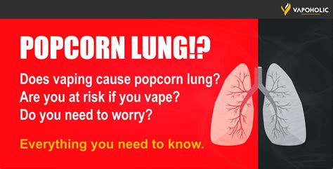 Popcorn Lung And Vaping Are You At Risk Vapoholic