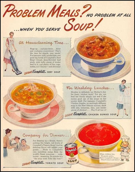 Your recipe is really easy and is now considered superior. 93 best Ads: Soup's On images on Pinterest | Vintage ads ...