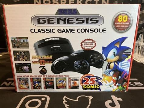 Atgames Sega Genesis Classic Mini Game Console W 80 Built In Games