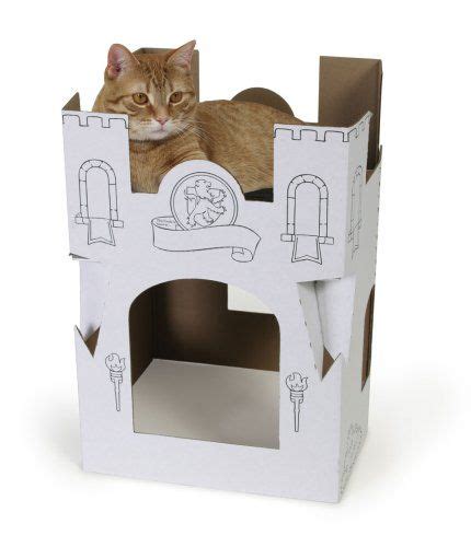 Recycled Cardboard Box Cat Playhouses Cat Castle Cardboard Cat House