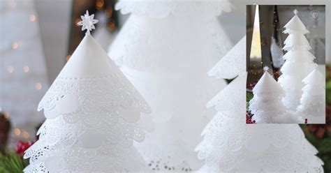 Doily Christmas Trees An Easy Christmas Craft Idea