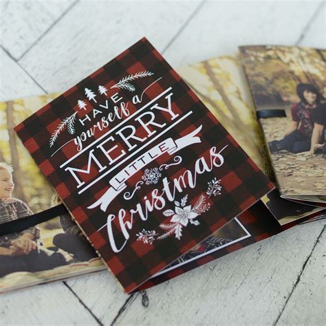 Give your baby a cute makeover every day. Buffalo Plaid Ribbon Booklet Christmas Card | Unique christmas cards, Diy christmas cards ...