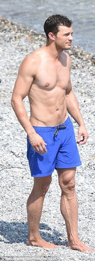 Jamie Dornan Shows Off Ripped Physique As He Joins Wife Amelia Warner