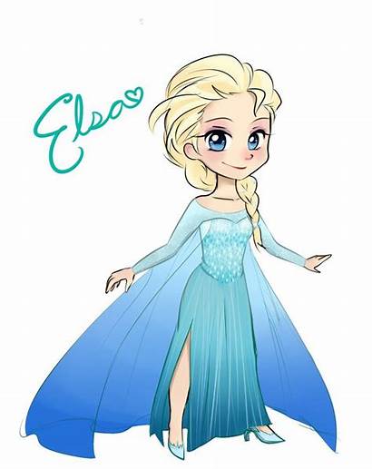 Elsa Chibi Frozen Disney Google Deviantart Drawings