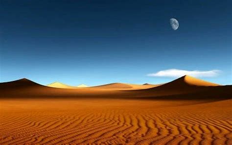 Desert Moon Hd Wallpaper Wallpapers Deserts Celestial Mountains Sunset Natural Landmarks