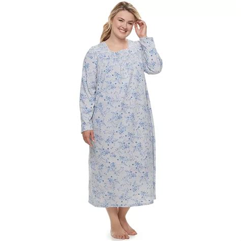 Plus Size Croft And Barrow® Long Pintuck Nightgown