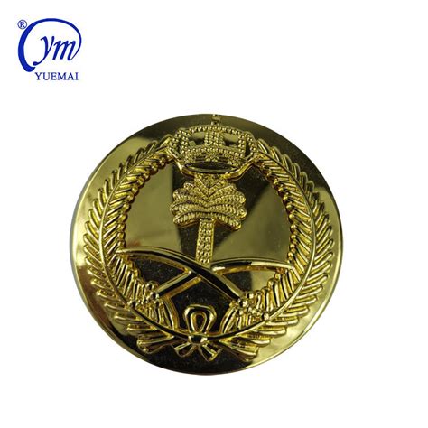 Metal Zinc Alloy Emblem Sauid Arabia Army Military Police Badge China