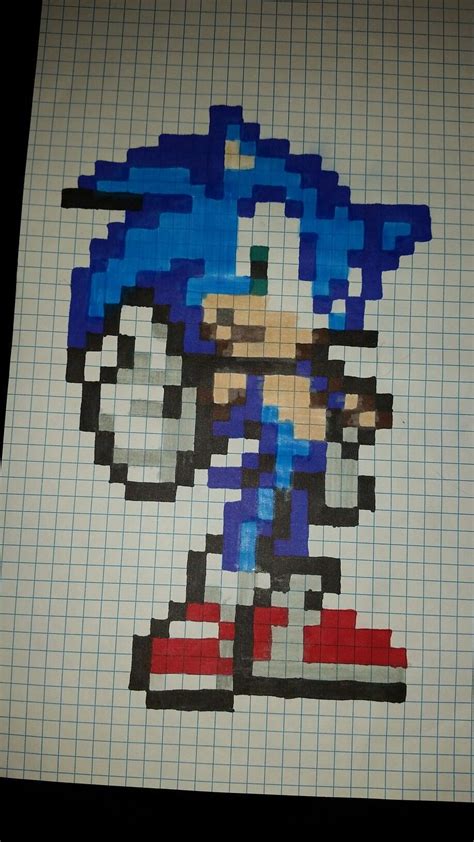 Sonic The Hedgehog Pixel Art Minecraft PeepsBurgh Com