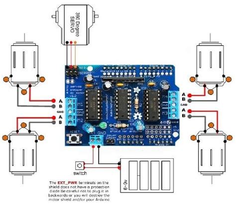 Arduino L293d Dc Motor Stepper Motor And Servo Motor Driver Shield Module