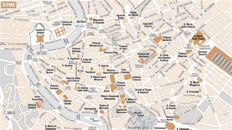 Mappa Di Roma Cartina Turistica Di Roma Gratis