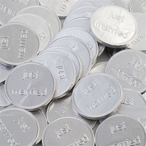 Chocolate Coins Just Married Uk Wedding Favours