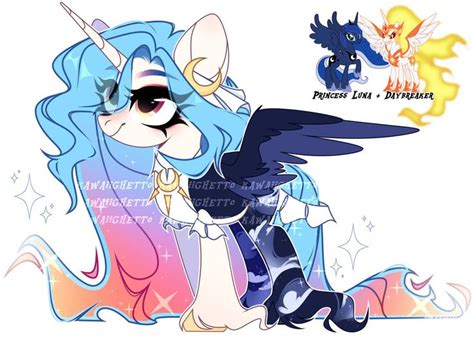 Princess Luna Daybreaker Fusion My Little Pony Art