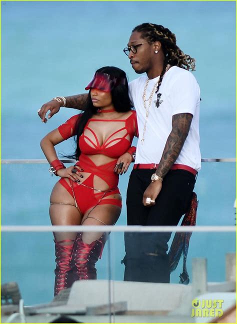 Nicki Minaj Wears Sexy Cut Out Swimsuit To Film New Video Photo 3868249 Bikini Nicki Minaj