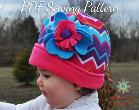 Fleece Hat Sewing Pattern Pdf Pattern Baby Hat Pattern