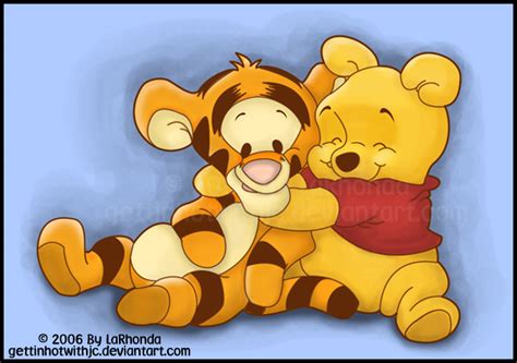 Baby Pooh And Tigger By Misskingdomvii On Deviantart