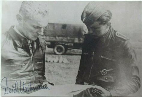 Erich Hartmann German All Time Leading Fighter Ace 352 Victories Signed