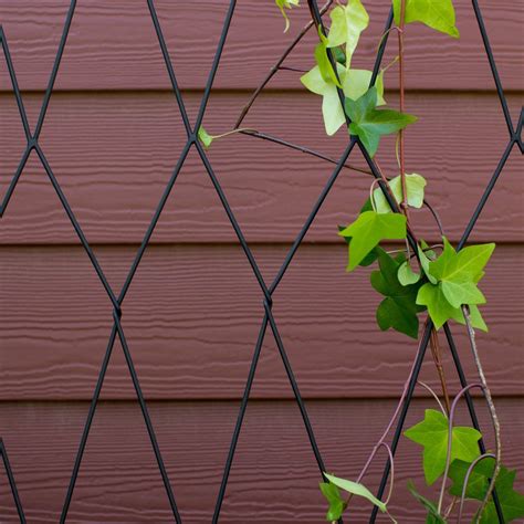 Attractively designed utilizing scroll architectural details. Black Finish Wood Metal Modern Lattice 60" Garden Trellis Outdoor Gardening - Trellises