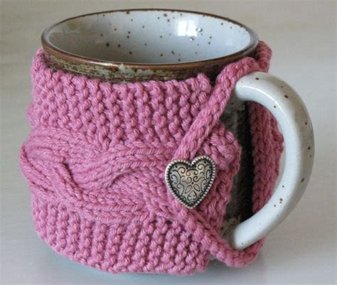 Do you spell the covering for a mug or teapot a cozy? Yarns & Tales: Country Cables Mug Cozy Pattern
