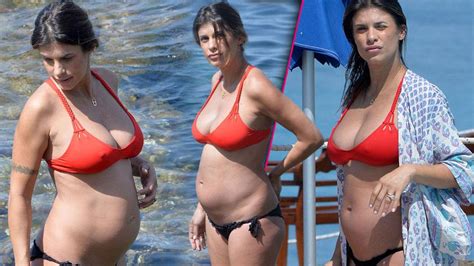 Belissimo Pregnant Model And George Clooney S Ex Elisabetta Canalis