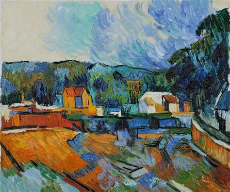 Paul Cezanne Uferlandschaft Painting Overstockart At Overstockart