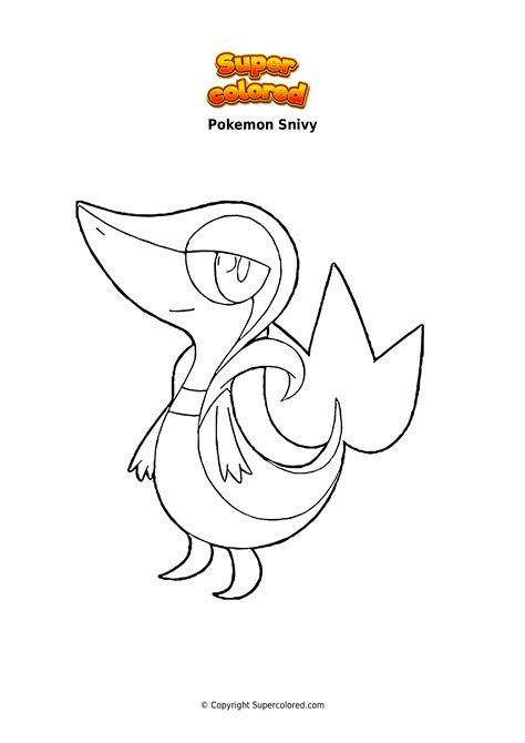 Snivy Pokemon Coloring Page Free Printable Coloring Pages Porn Sex Picture