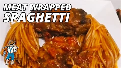 Meat Wrapped Spaghetti Is Legit Youtube Spaghetti Noodles Spaghetti Recipes Pasta Recipes