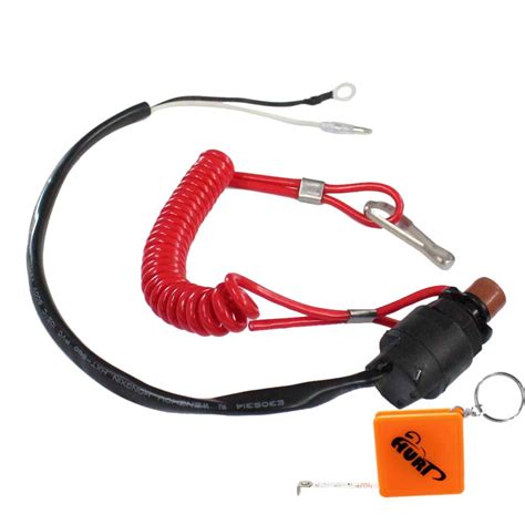 huri universal boat outboard engine motor kill stop switch and safety tether lanyard 6e9 82575 09