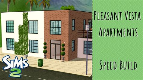 Pleasant Vista Apartments Sims 2 Custom Apartment Speed Build Youtube